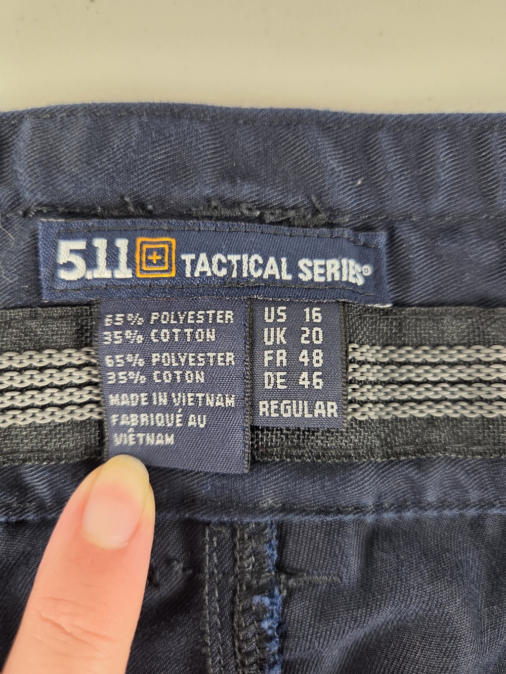 Women's 5.11 Tactical Series Blue Cargo Pants Size 16 - Picture 6 of 16